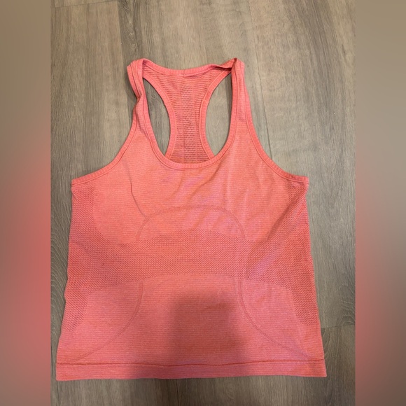 Lululemon Swiftly Coral Racerback Waist Length Tank Top - Picture 1 of 4